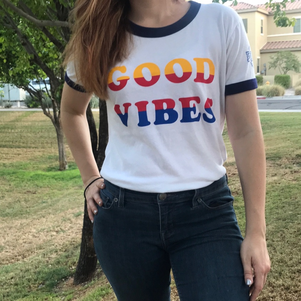 Victoria Secret Pink Good Vibes Tee